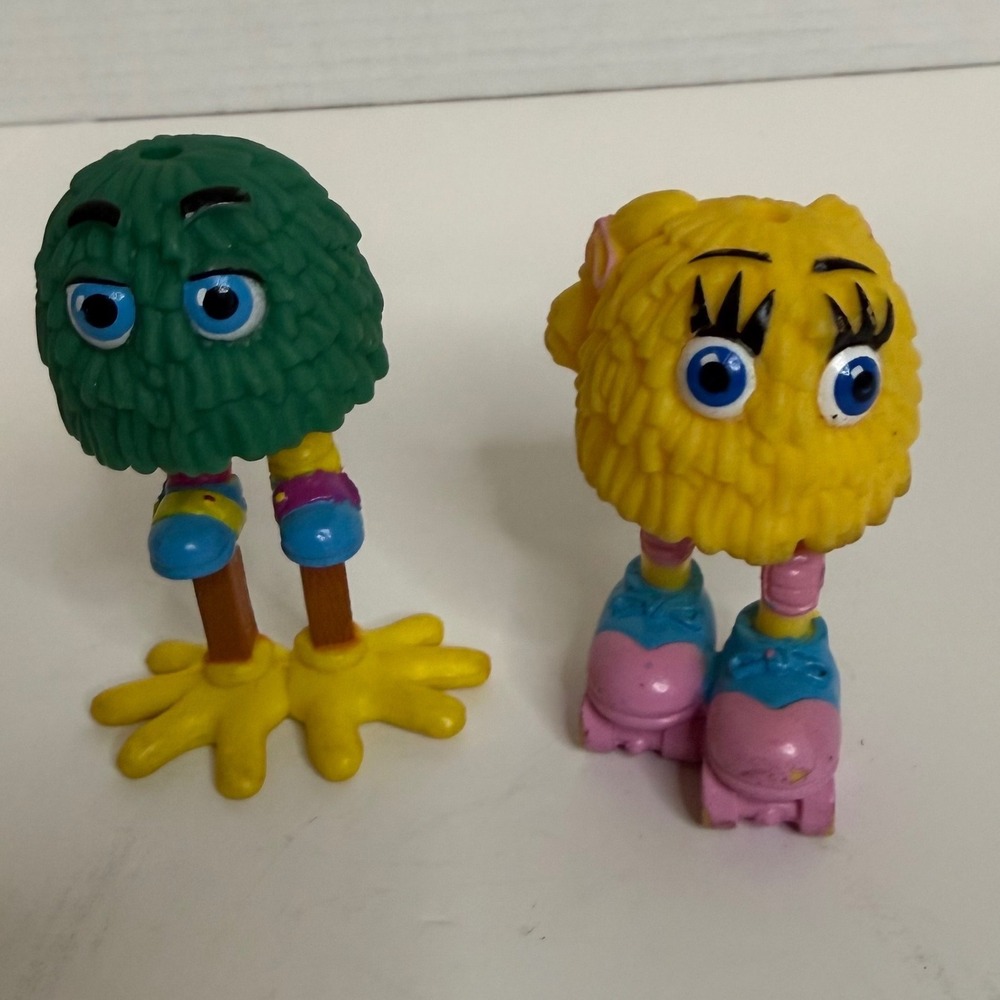 Vintage 1980s McDonald's Fry Guys PVC Toy Set of 2 Collectible